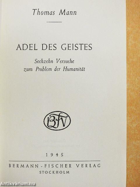 Adel des Geistes