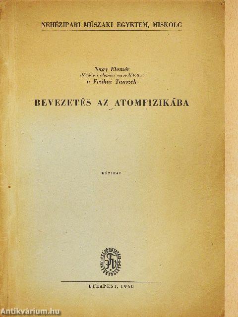 Bevezetés az atomfizikába