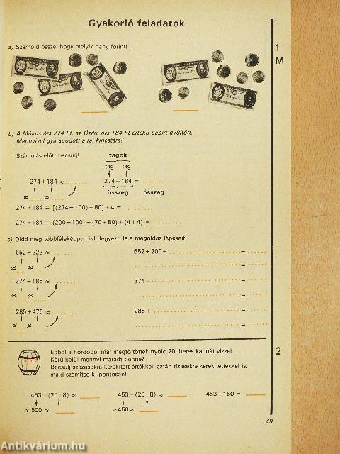 Matematika munkafüzet 3.