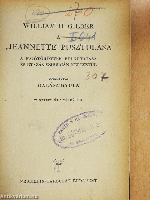 A "Jeannette" pusztulása