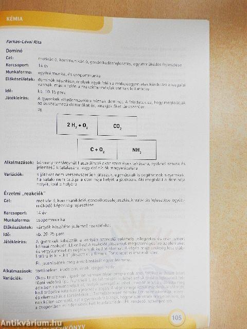 Felsős tanári kézikönyv a kémia tantárgy tanításához