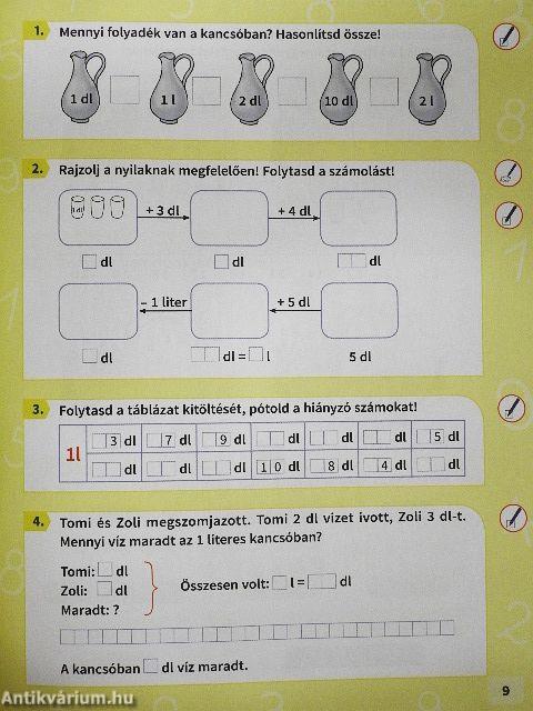 Matematika munkafüzet 1/II.