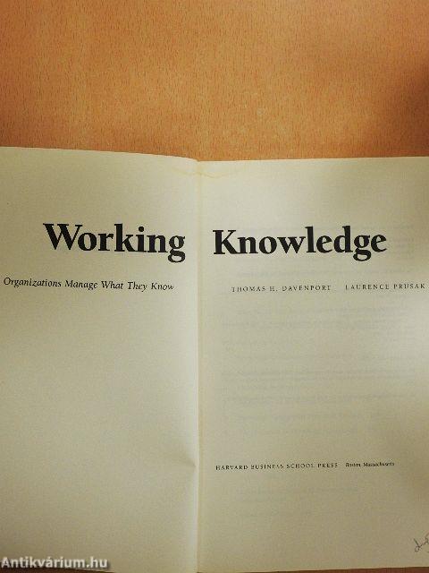 Working Knowledge