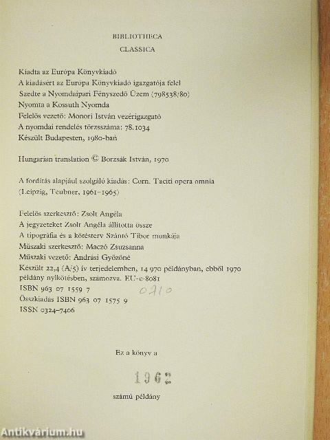 Tacitus összes művei I-II.