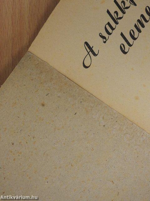 A sakkjáték elemei I.