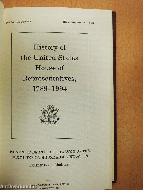 History of the United States House of Representatives, 1789-1994