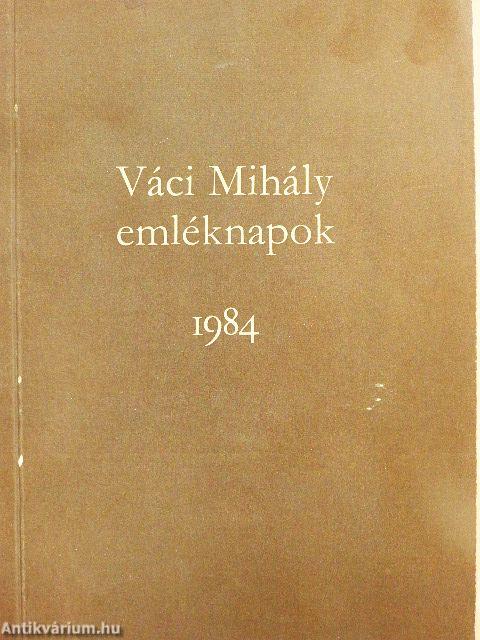 Váci Mihály emléknapok 1984