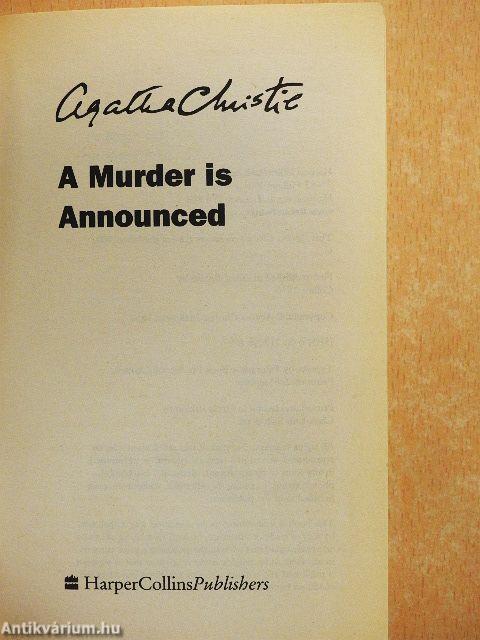 A Murder is Announced