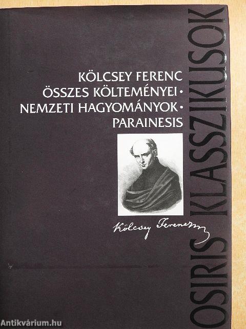 Kölcsey Ferenc összes költeményei/Nemzeti hagyományok/Parainesis