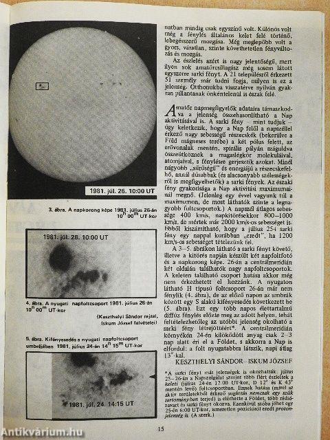 Föld és Ég 1982. január-december