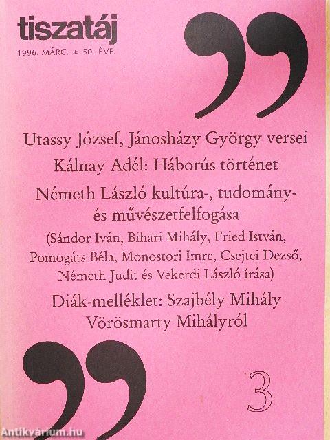 Tiszatáj 1996. március