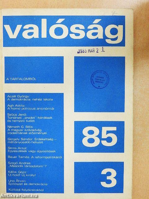 Valóság 1985. március