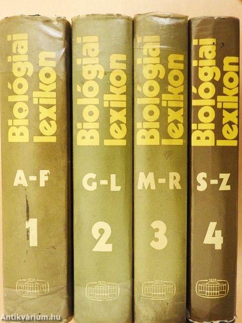 Biológiai lexikon 1-4.