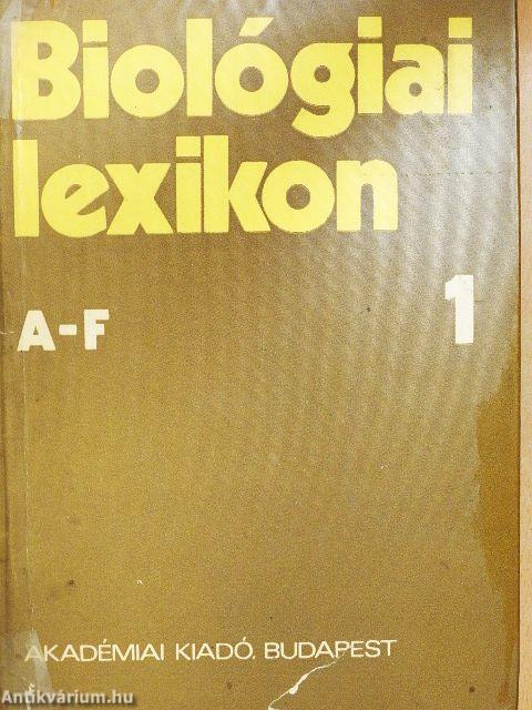 Biológiai lexikon 1-4.