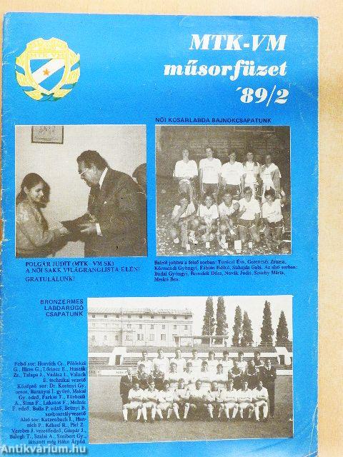 MTK-VM műsorfüzet '89/2