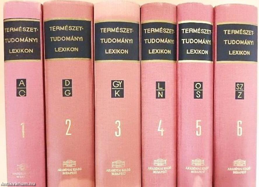 Természettudományi lexikon 1-6.