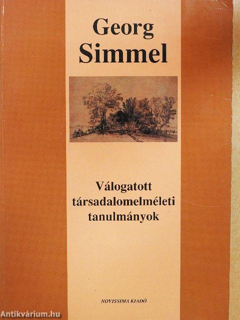 Válogatott társadalomelméleti tanulmányok