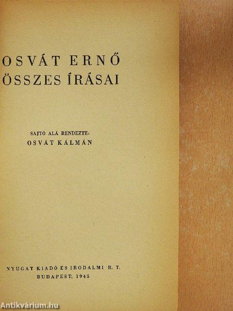 Osvát Ernő összes írásai