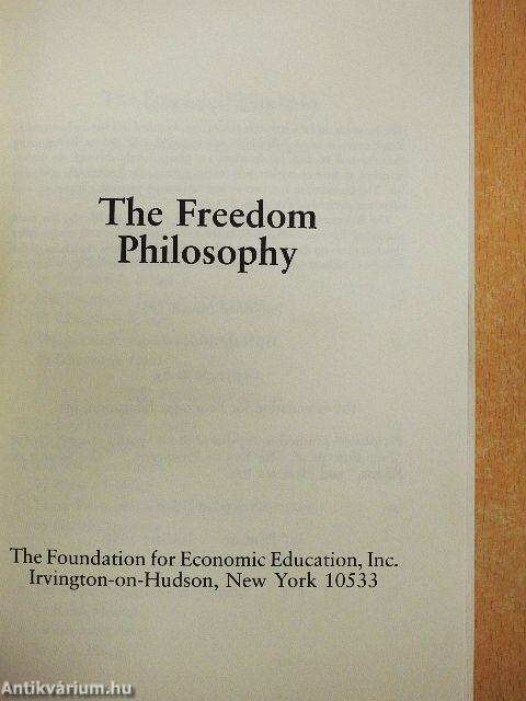The Freedom Philosophy