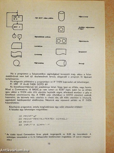 Tanári segédkönyv a C 16-os számítógéphez készült általános iskolai feladatgyűjteményhez