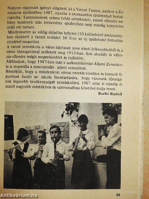 Székesfehérvári Állami Zeneiskola 1913-1988