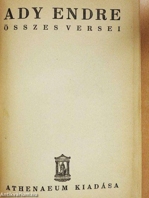 Ady Endre összes versei