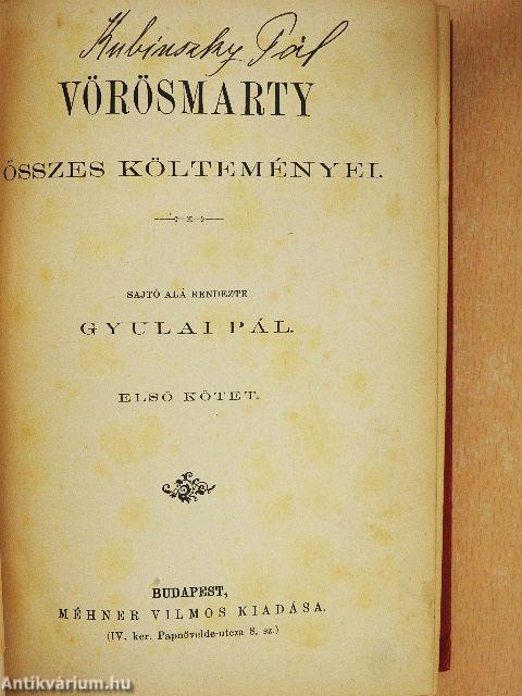 Vörösmarty összes költeményei I-II.