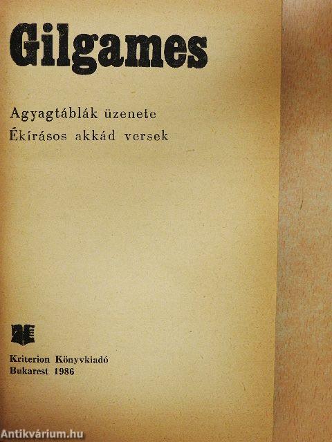 Gilgames/Agyagtáblák üzenete