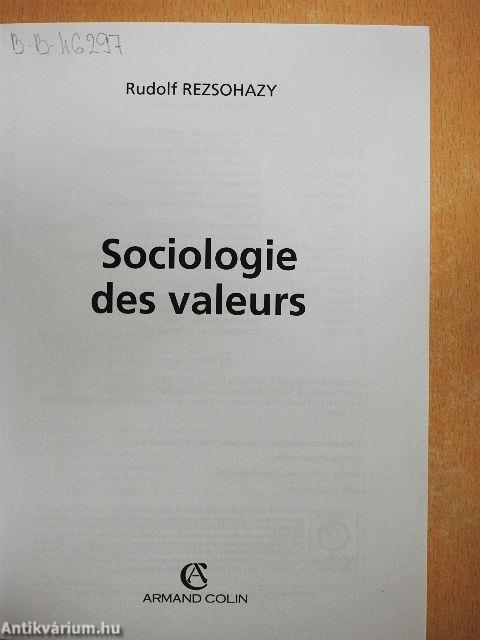 Sociologie des valeurs
