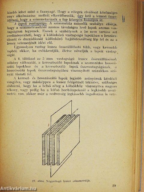 Furnér és enyvezettlemez gyártás I.