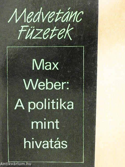A politika mint hivatás