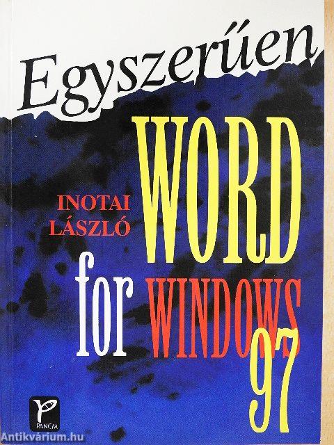 Egyszerűen Word for Windows 97