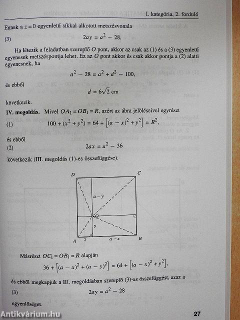 Országos Középiskolai Tanulmányi Verseny matematikából és Arany Dániel Matematikai Tanulóverseny 1996/97. tanév