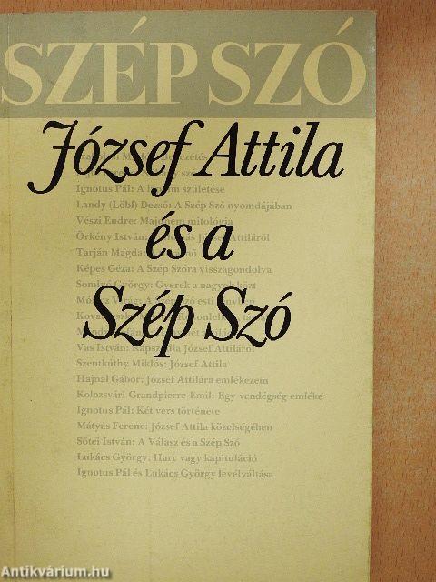 József Attila és a Szép Szó