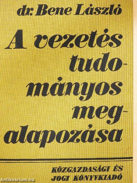 A vezetés tudományos megalapozása