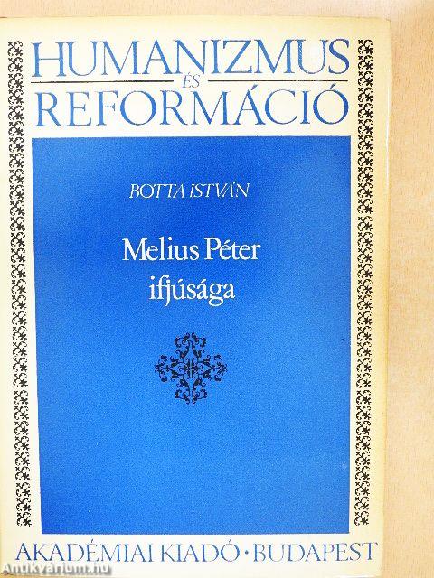 Melius Péter ifjúsága
