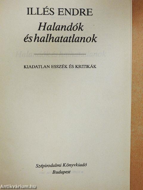 Halandók és halhatatlanok