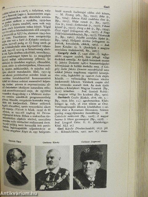 Magyar Életrajzi Lexikon I.