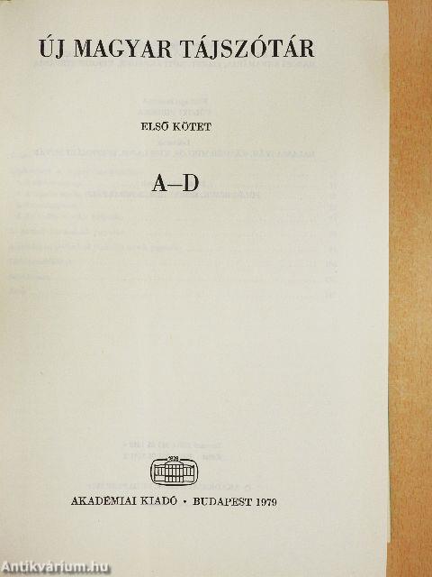 Új magyar tájszótár 1-5. 