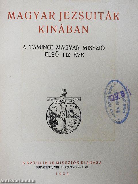 Magyar jezsuiták Kinában