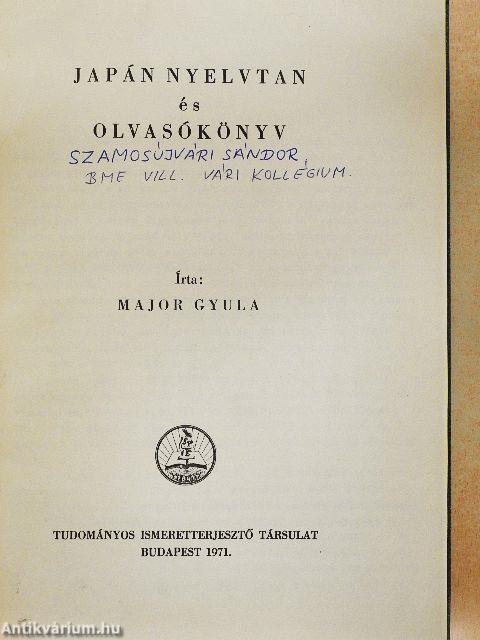 Japán nyelvtan és olvasókönyv
