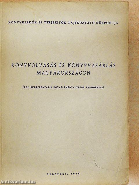 Könyvolvasás és könyvvásárlás Magyarországon