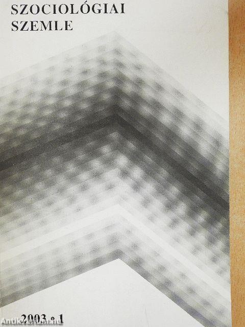 Szociológiai szemle 2003/1.