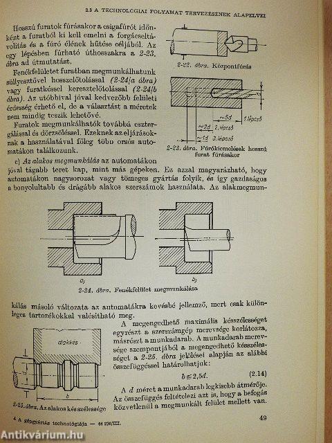 A gépgyártás technológiája III.