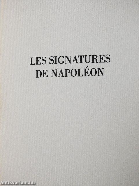 Les signatures de Napoléon