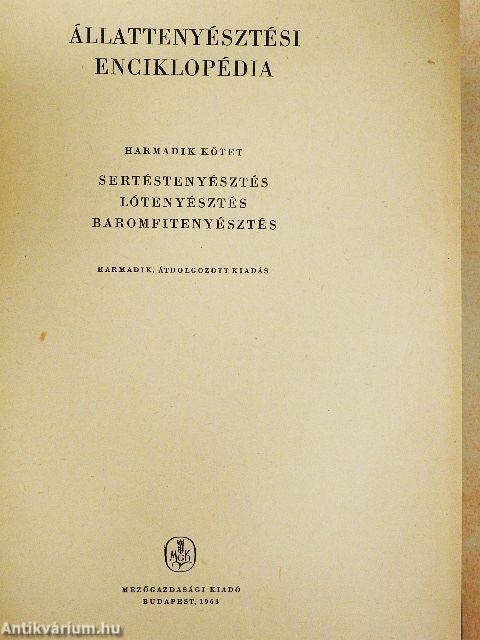 Állattenyésztési enciklopédia 3.