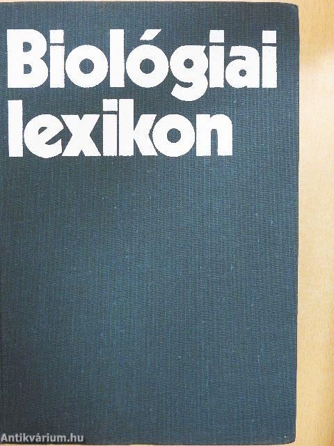 Biológiai lexikon 1-4.