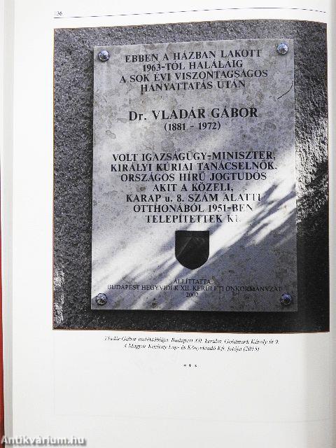 Vladár Gábor emlékkötet