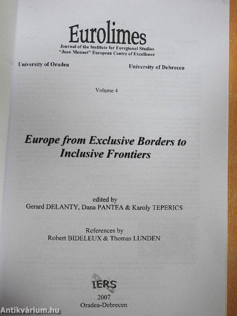 Europe from Exclusive Borders to Inclusive Frontiers