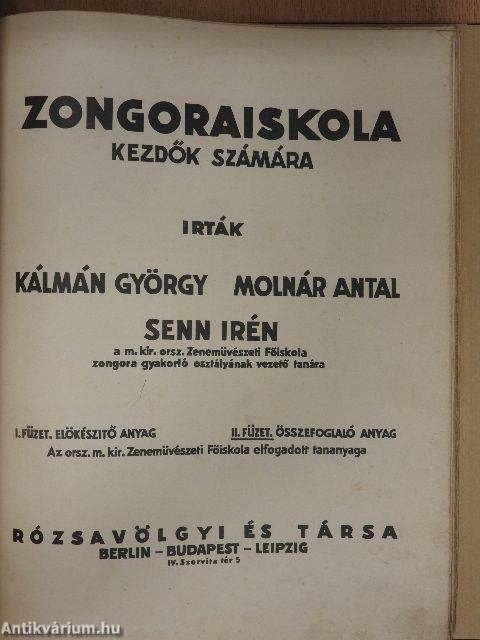 Zongoraiskola kezdők számára I-II.